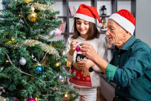 Fêter Noël avec son proche âgé
